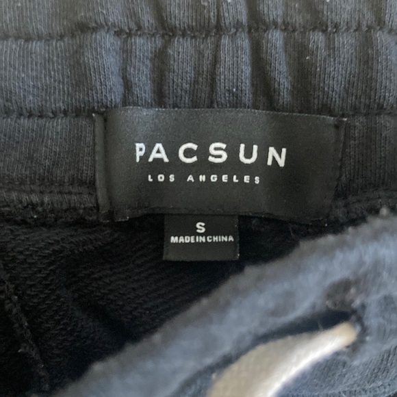 PacSun zippered joggers black size small - Picture 2 of 6